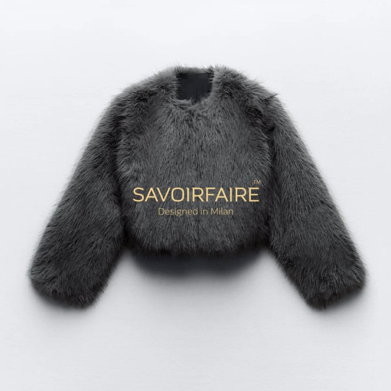 Pullover Peloso Grigio Scuro