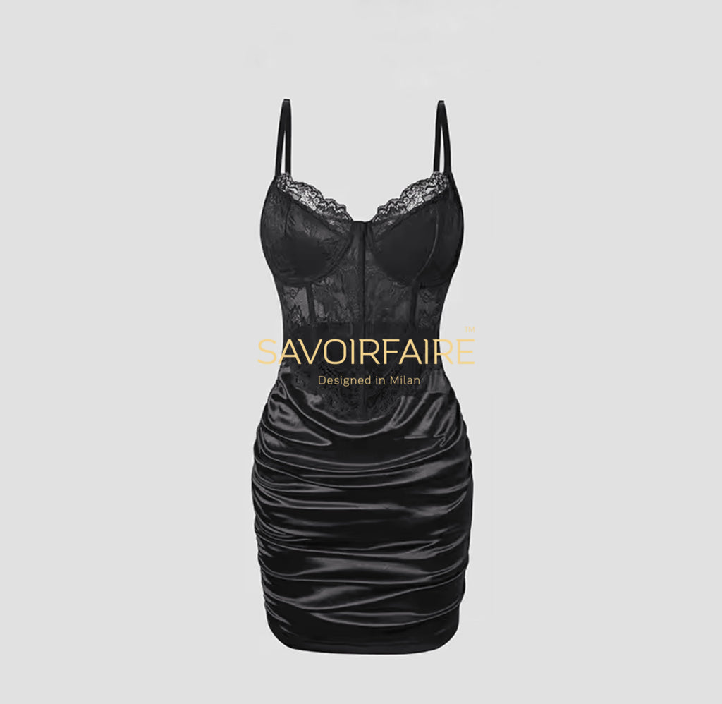 Vestito Corset Full Slim Nero