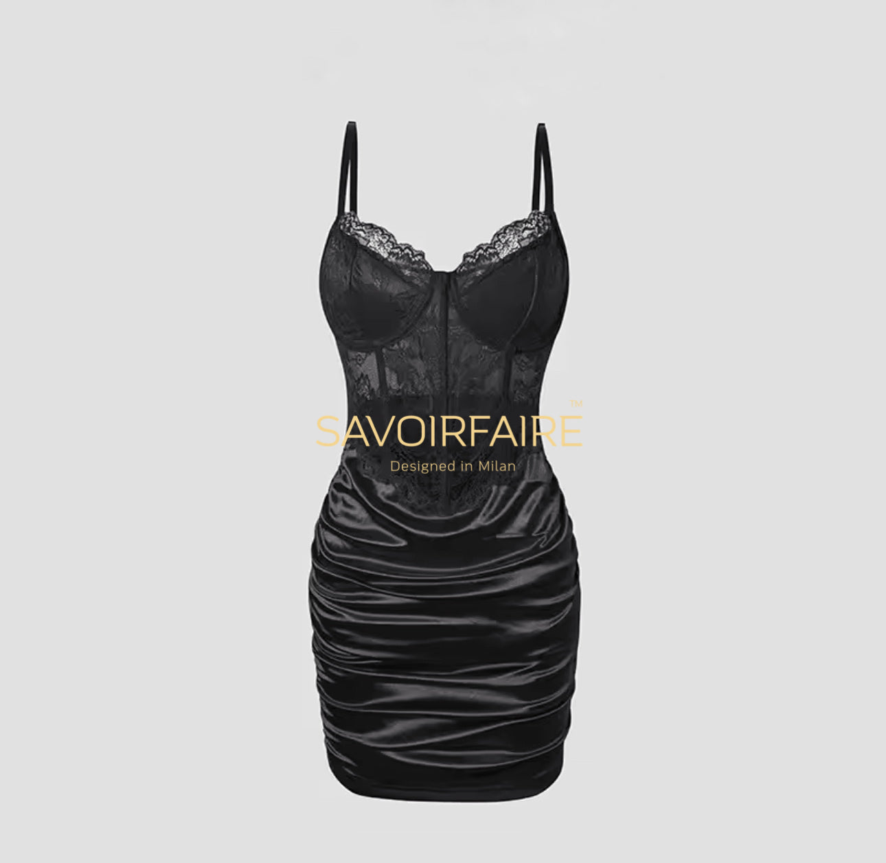 Vestito Corset Full Slim Nero