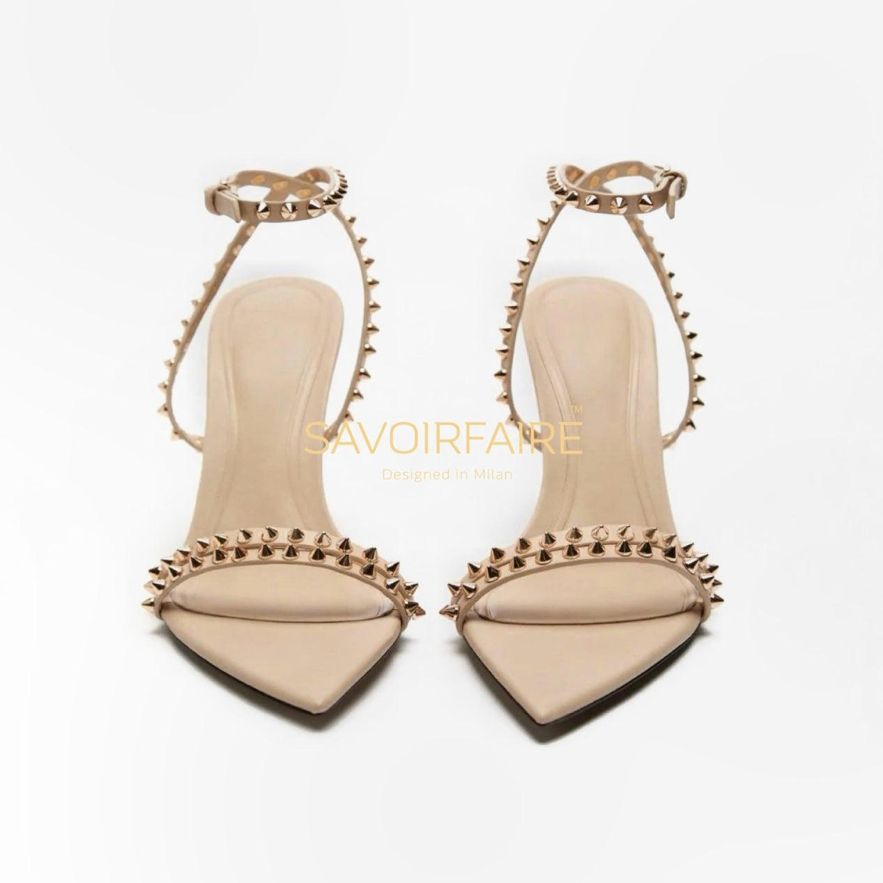 Tacco Spillo Borchie Nude